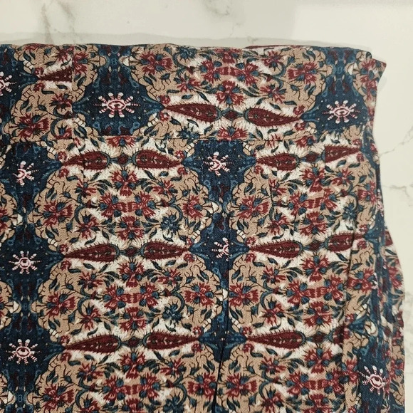 New! Easel Paisley Printed Long Sleeve Gauze Maxi Dress L - Picture 5 of 6